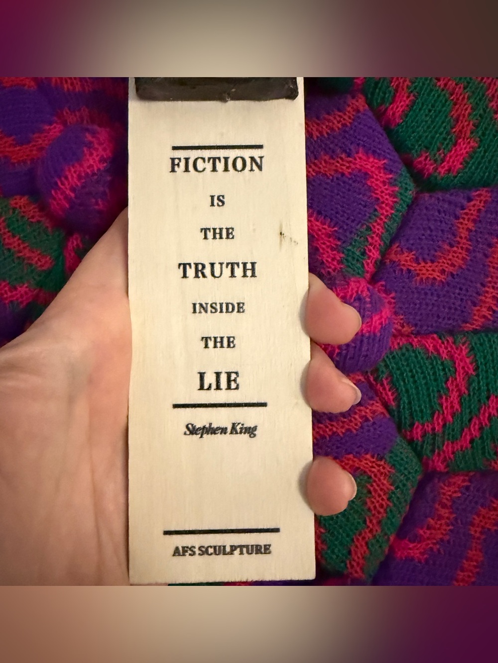 Vintage AFS Sculpture Stephen King Bookmark - Picture 5 of 7